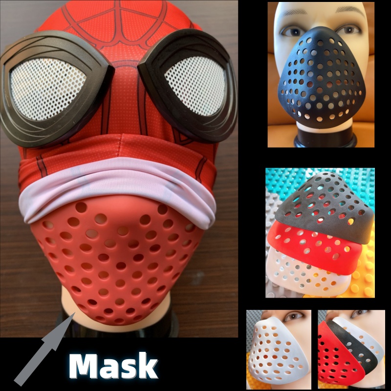 Silicone Mask Bracket - ХэллоуинПоловина лица Ракушка Нос и Рот